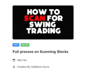 Trading with siddhant full process on scanning stocks