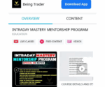 Being Trader Intraday Mastery Mentorship Program Latest 2025