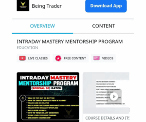 Being Trader Intraday Mastery Mentorship Program Latest 2025