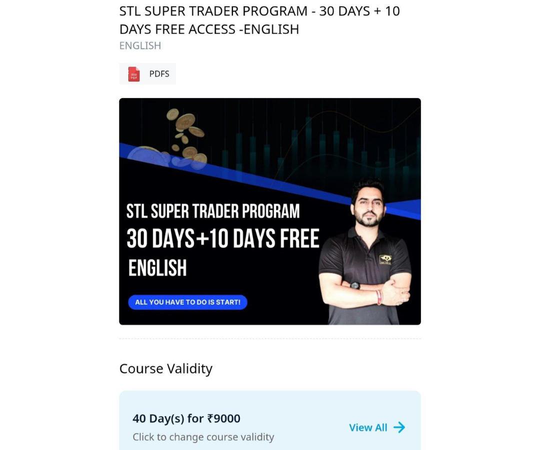 Super Trader Lakshya 30 Days Program Course 2025