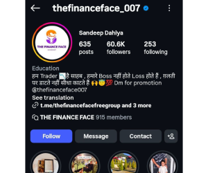 The Finance Face – Sandeep Dahiya Course 2025