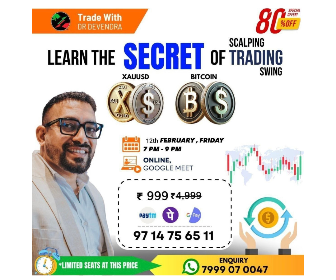 Trade with Dr Devendra - Secrets of Gold and Bitcoin Trading 12 February 2025 Webinar