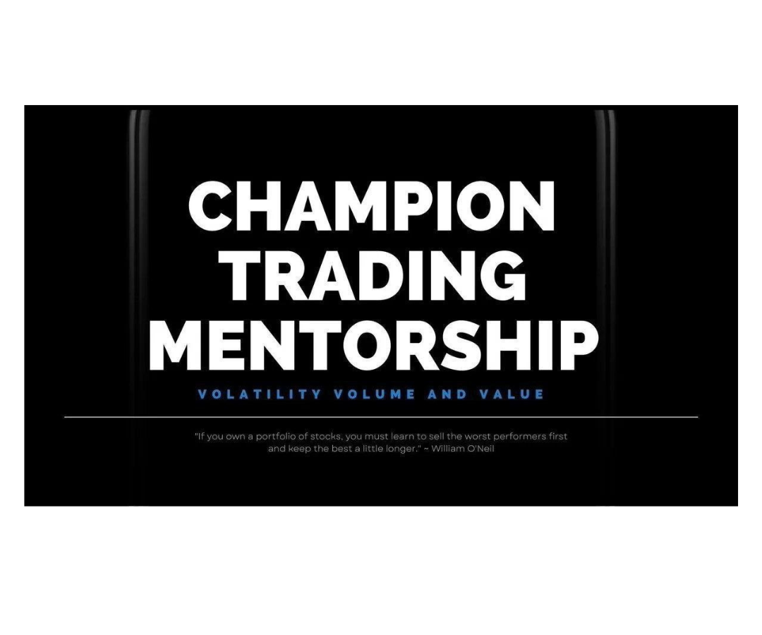 Champion Trading Mentorship (Volatility Volume and Value) VVV stockanalyst By Rohit Kumar