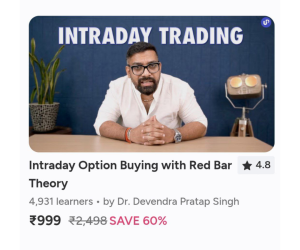 Trade with Dr Devendra Intraday Option Buying With Red Bar Theory