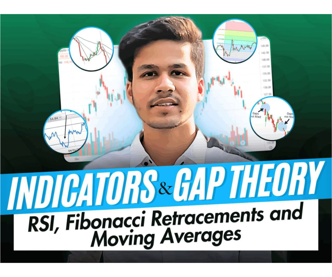Indicators & Gap Theory – Moving Averages, RSI & Fibonacci Retracements Course By Akshat Mahajan
