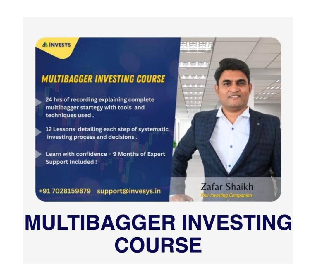 Zafar Shaikh - Multibagger Investing Course