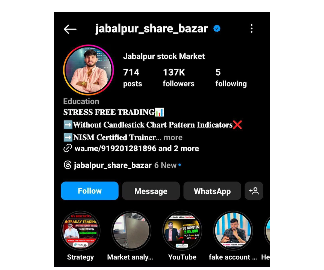 Jabalpur Share Bazar Course October 2024