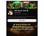 NK Stock Talk 2024 Full Course