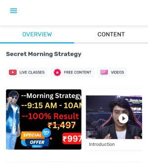 Himanshu Trader Secret Morning Strategy