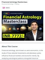 Ask Dinesh Kumar Financial Astrology Masterclass Course