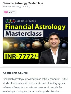 Ask Dinesh Kumar Financial Astrology Masterclass Course