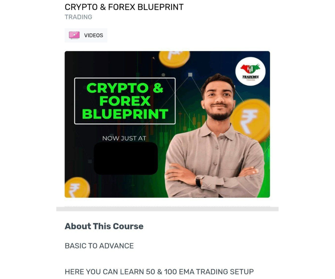 CRYPTO & FOREX BLUEPRINT By TradeMix Available
